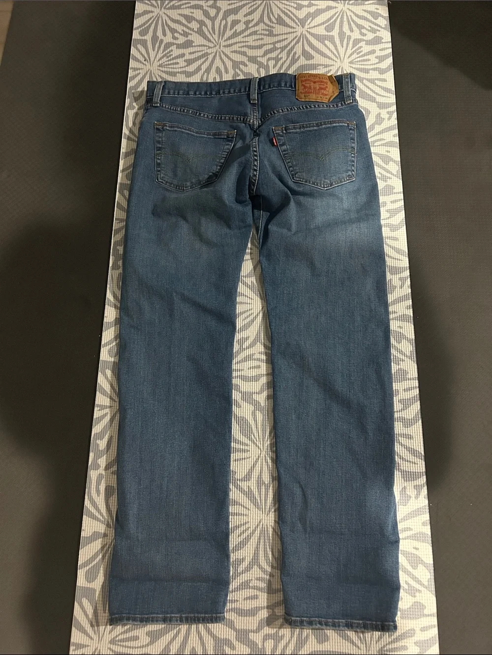 Levi's Men's Straight Fit Blue Denim Jeans